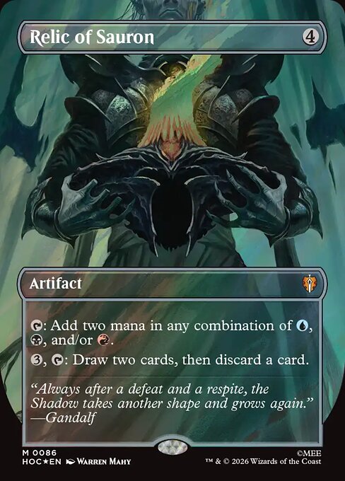 MTG Relic of Sauron HOC 086 Regular Foil