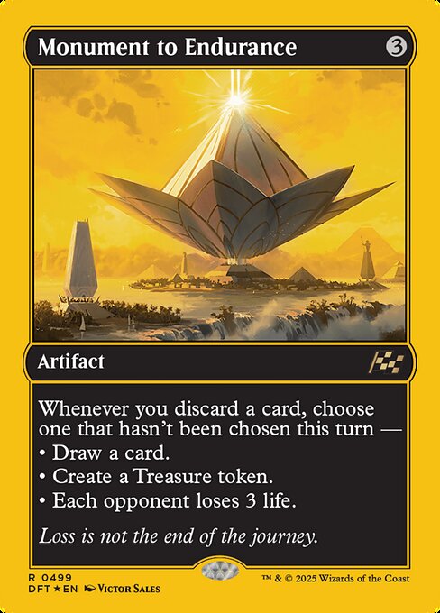 MTG Monument to Endurance DFT 499 Regular First-Place Foil