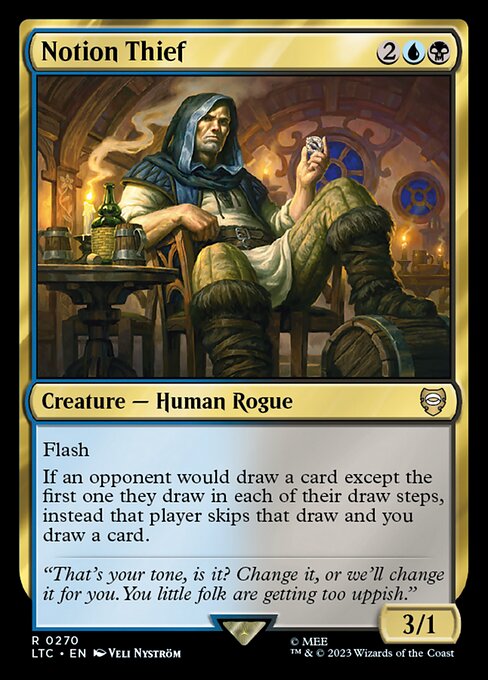 MTG Notion Thief LTC 270 Alternate Art Nonfoil