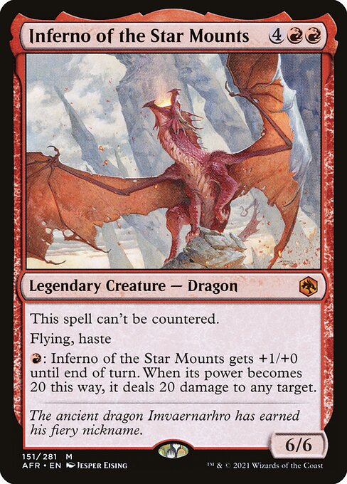 MTG Inferno of the Star Mounts AFR 151 Regular Nonfoil