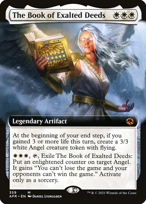 MTG The Book of Exalted Deeds AFR 359 Extended Art Foil