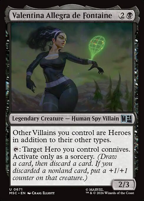 MTG Valentina Allegra de Fontaine MSC 671 Regular Nonfoil