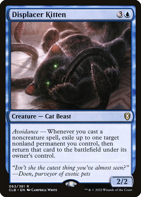 MTG Displacer Kitten CLB 063 Regular Foil