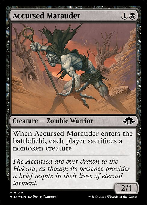 MTG Accursed Marauder MH3 512 Ripple Foil Ripple Foil