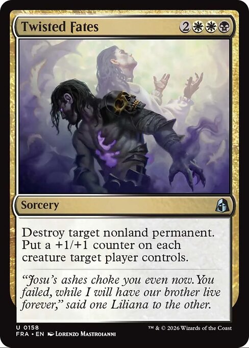 MTG Twisted Fates FRA 158 Standard Foil front