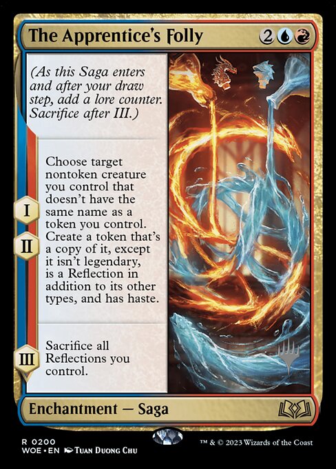 MTG The Apprentice's Folly PWOE 200p Promo Pack Foil