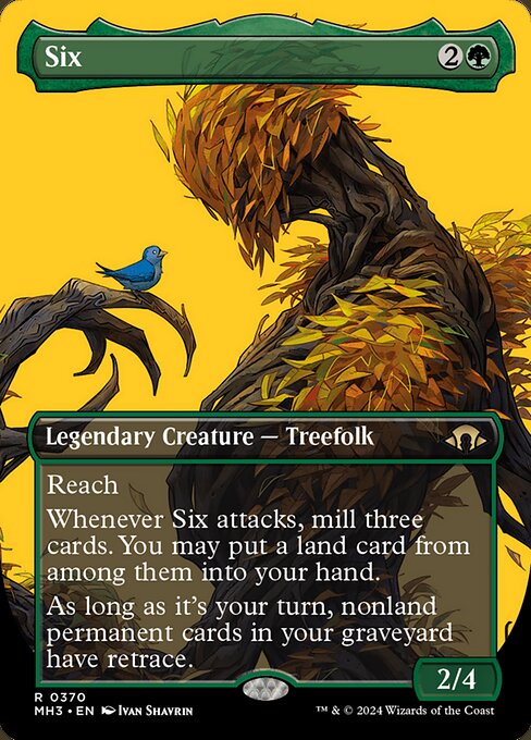 MTG Six MH3 370 Borderless Profile Nonfoil