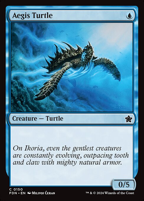 MTG Aegis Turtle FDN 150 Regular Nonfoil