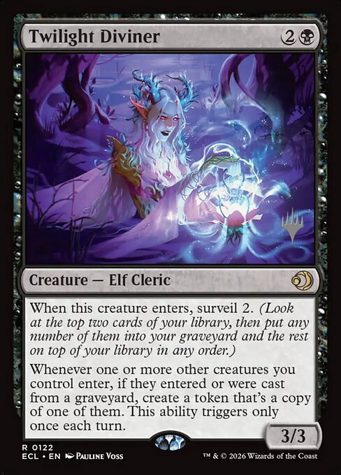 MTG Twilight Diviner PECL 122p Promo Pack Foil