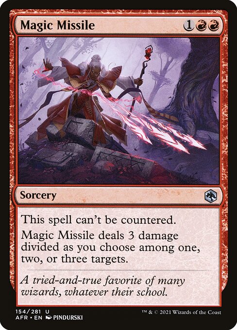 MTG Magic Missile AFR 154 Regular Nonfoil