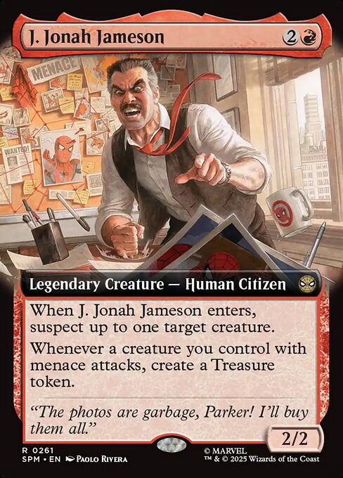 MTG J. Jonah Jameson SPM 261 Extended Art Foil
