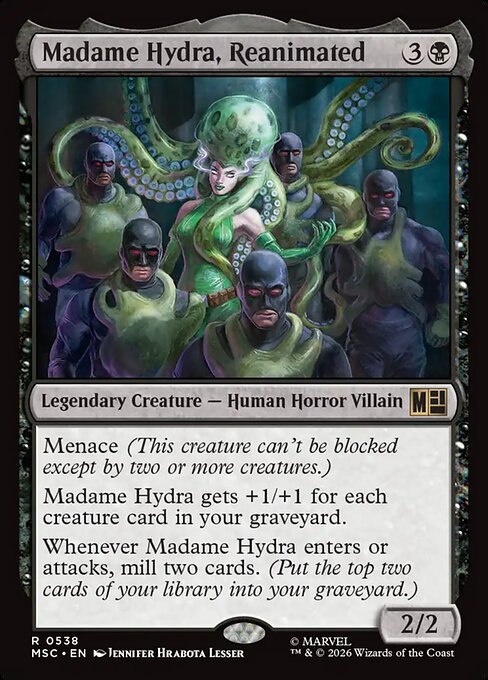 MTG Madame Hydra, Reanimated MSC 538 Regular Nonfoil