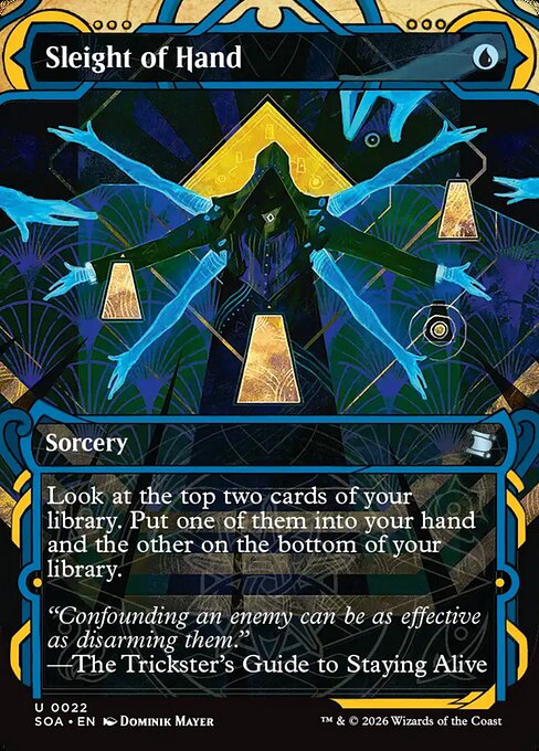 MTG Sleight of Hand SOA 022 Mystical Archive Foil