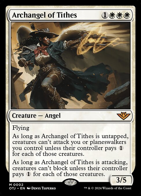 MTG Archangel of Tithes OTJ 002 Regular Nonfoil
