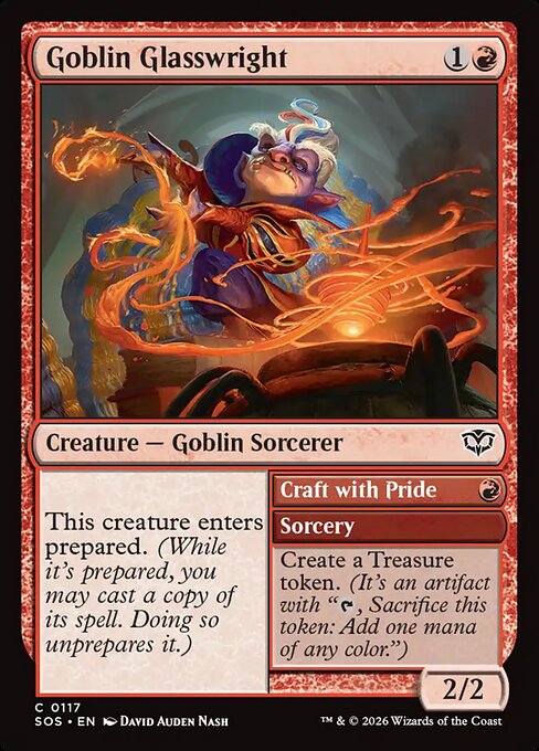MTG Goblin Glasswright // Craft with Pride SOS 117 Regular Foil