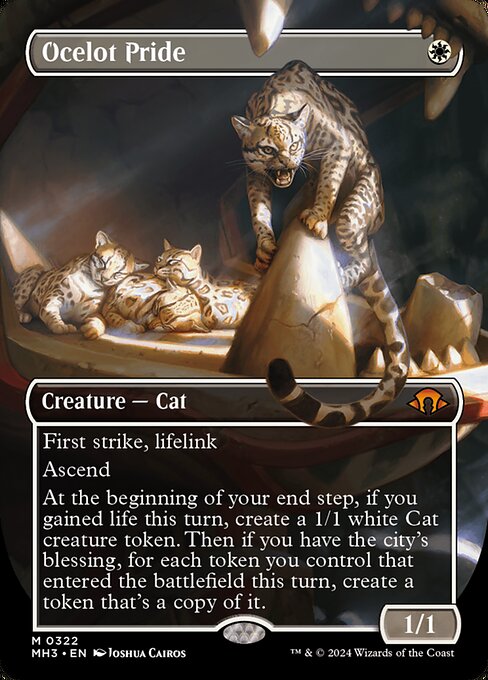 MTG Ocelot Pride MH3 322 Borderless Frame Break Foil