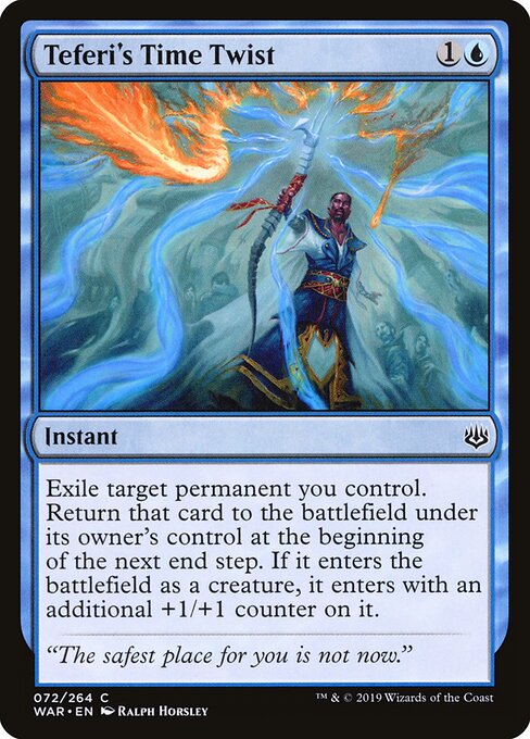 MTG Teferi's Time Twist WAR 072 Standard Nonfoil front