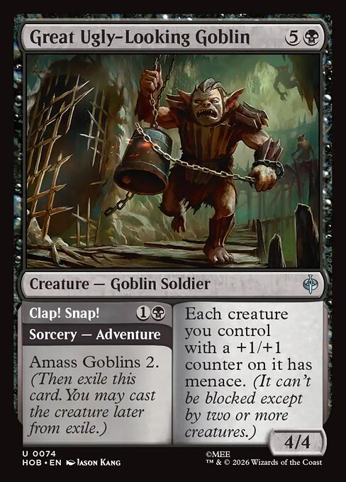 MTG Great Ugly-Looking Goblin // Clap! Snap! HOB 074 Regular Nonfoil