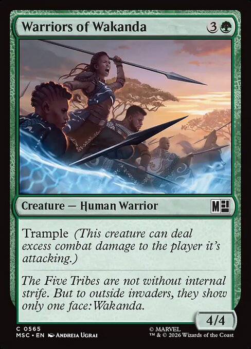 MTG Warriors of Wakanda MSC 565 Regular Foil