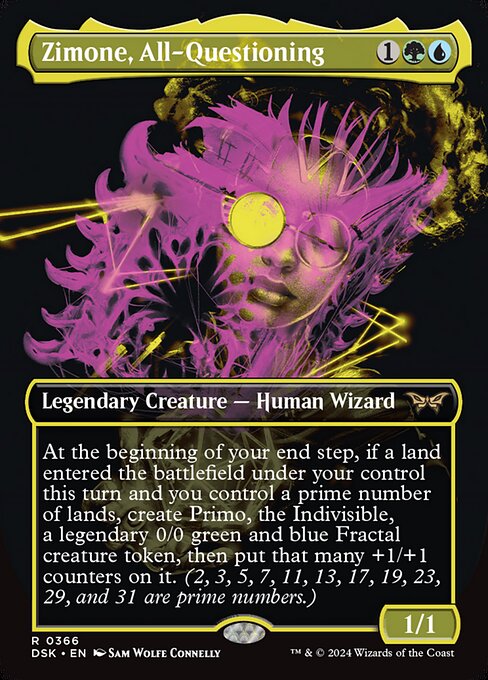 MTG Zimone, All-Questioning DSK 366 Double Exposure Nonfoil