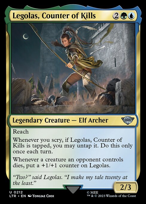 MTG Legolas, Counter of Kills LTR 212 Regular Foil