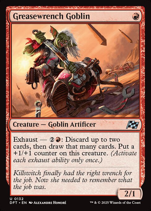 MTG Greasewrench Goblin DFT 132 Regular Nonfoil