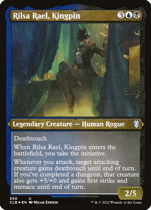 MTG Rilsa Rael, Kingpin CLB 550 Foil Etched Frame Etched