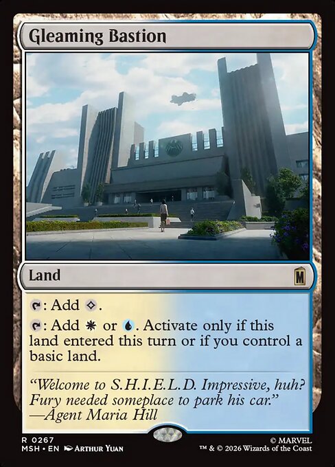 MTG Gleaming Bastion MSH 267 Regular Foil