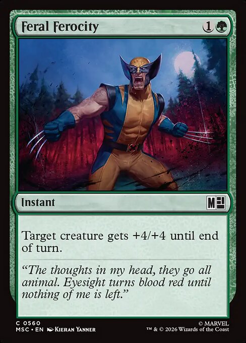 MTG Feral Ferocity MSC 560 Regular Nonfoil