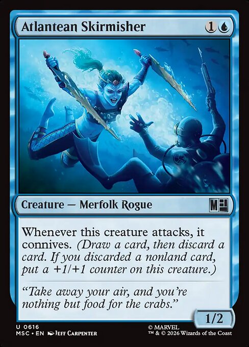 MTG Atlantean Skirmisher MSC 616 Regular Foil