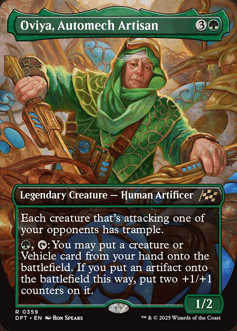 MTG Oviya, Automech Artisan DFT 359 Borderless Legendary Foil