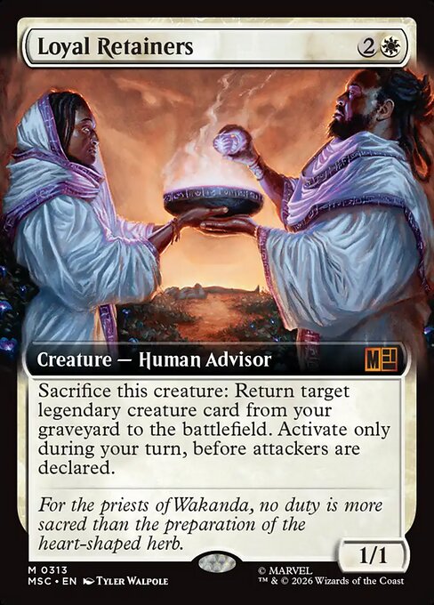 MTG Loyal Retainers MSC 313 Extended Art Nonfoil