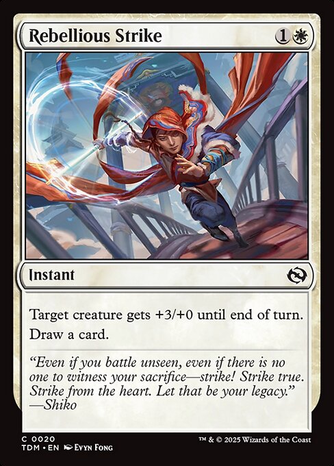 MTG Rebellious Strike TDM 020 Regular Nonfoil