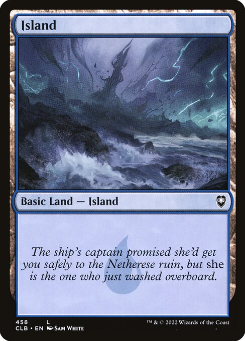 MTG Island CLB 458 Regular Nonfoil