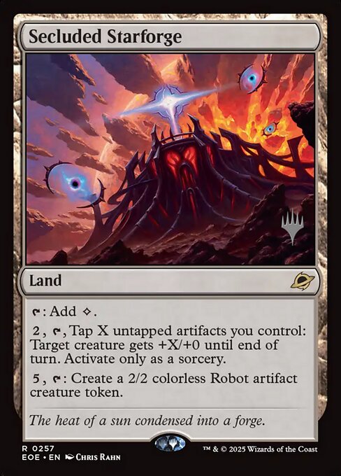 MTG Secluded Starforge PEOE 257p Promo Pack Foil