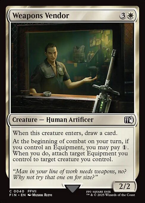 MTG Weapons Vendor FIN 040 Regular Nonfoil