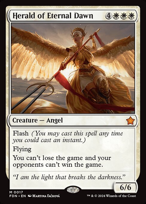 MTG Herald of Eternal Dawn FDN 017 Regular Foil