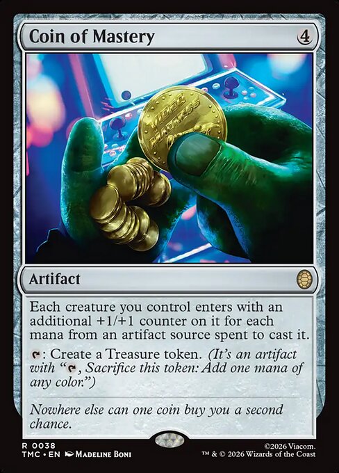 MTG Coin of Mastery TMC 038 Regular Surge Foil