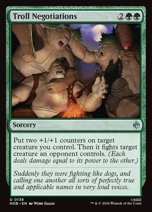 MTG Troll Negotiations HOB 138 Regular Foil
