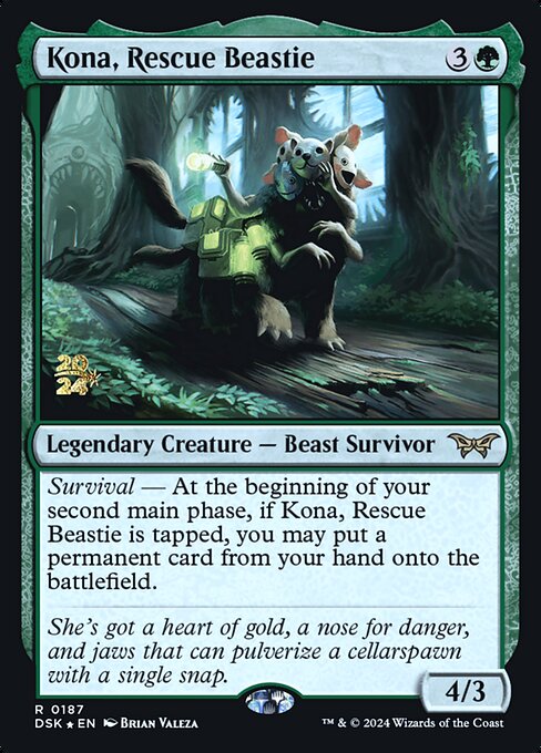 MTG Kona, Rescue Beastie PDSK 187s Prerelease Foil