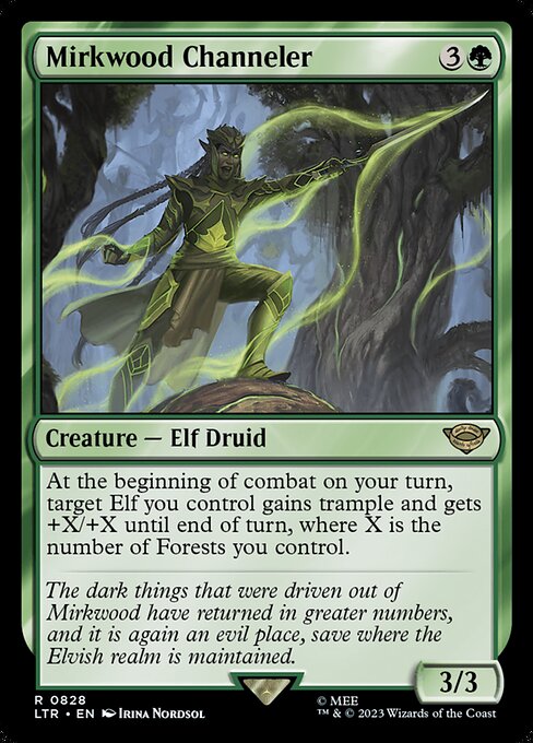 MTG Mirkwood Channeler LTR 828 Jumpstart Volume 2 Nonfoil
