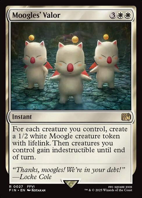 MTG Moogles' Valor FIN 027 Regular Foil