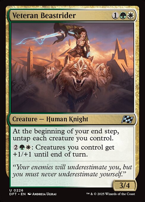 MTG Veteran Beastrider DFT 226 Regular Foil