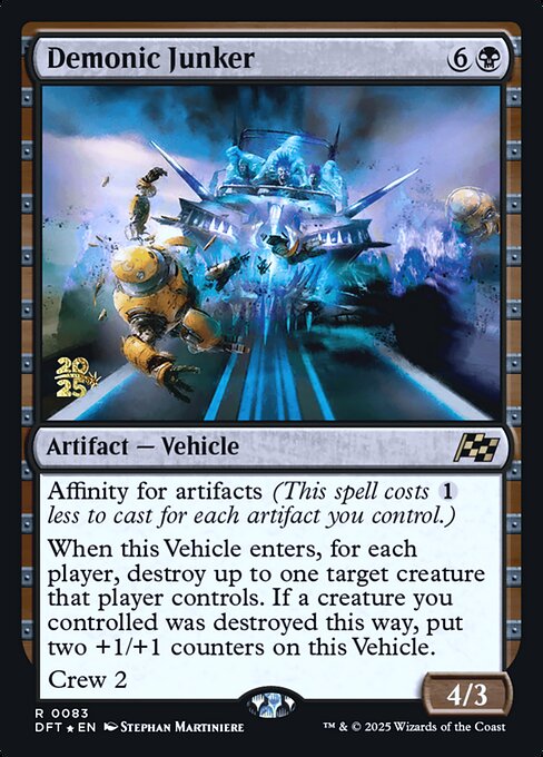 MTG Demonic Junker PDFT 083s Prerelease Foil
