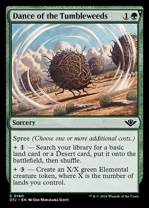 MTG Dance of the Tumbleweeds OTJ 160 Regular Nonfoil