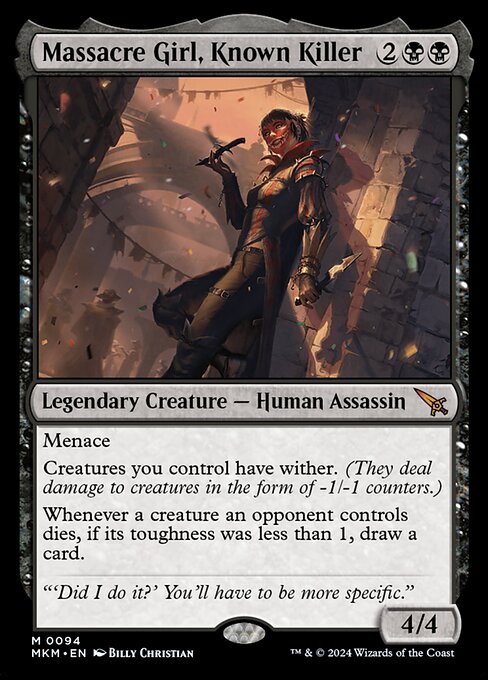 MTG Massacre Girl, Known Killer MKM 094 Regular Foil