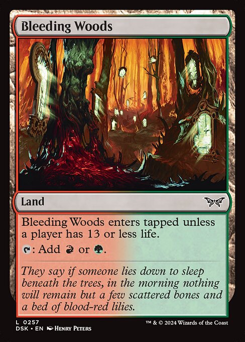 MTG Bleeding Woods DSK 257 Regular Nonfoil