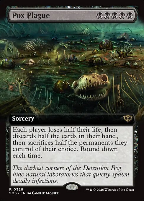 MTG Pox Plague SOS 328 Extended Art Nonfoil