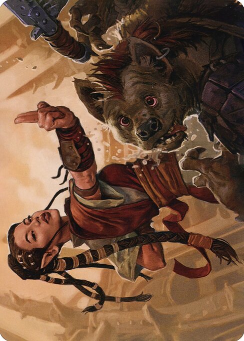 MTG Half-Elf Monk AAFR 028 Art Card