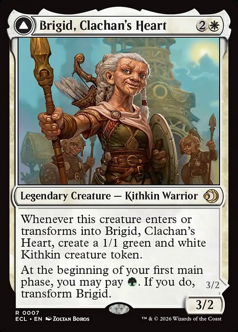 MTG Brigid, Clachan's Heart // Brigid, Doun's Mind ECL 007 Regular Foil